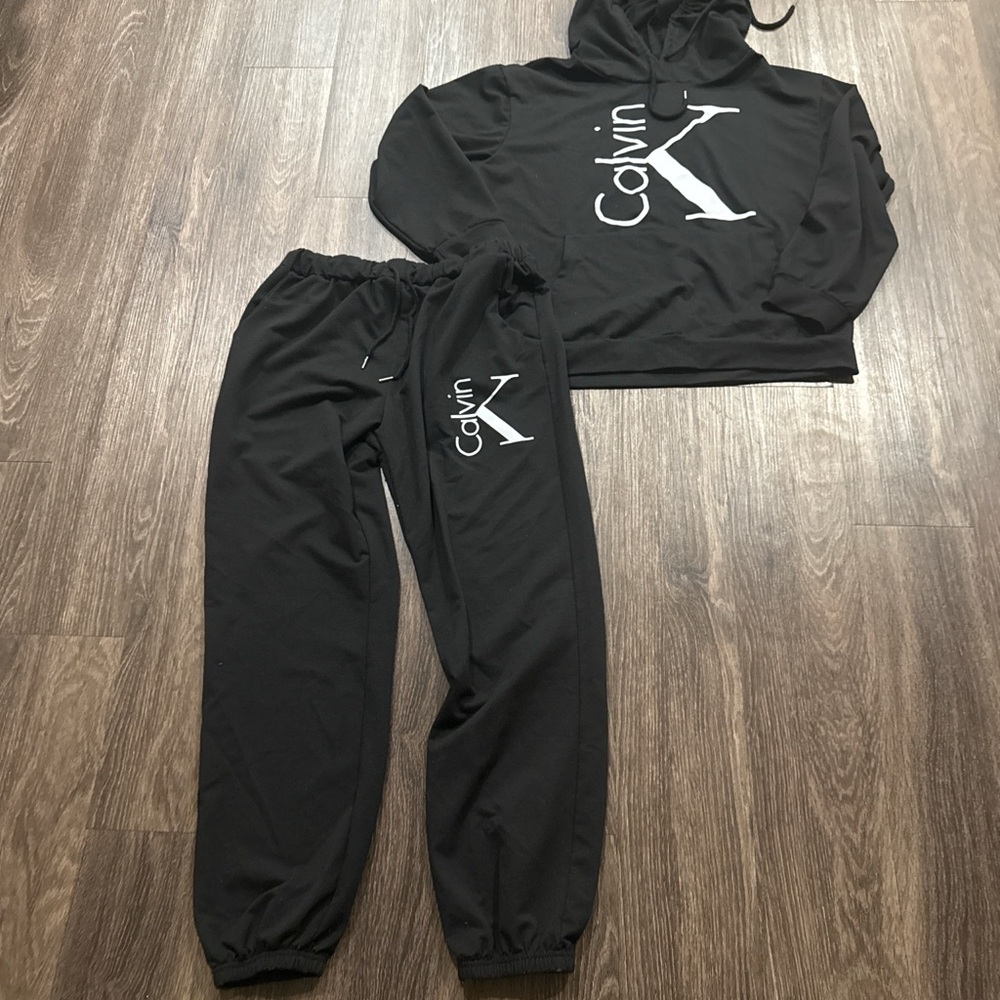 Calvin Klein Black jogger Set size xl